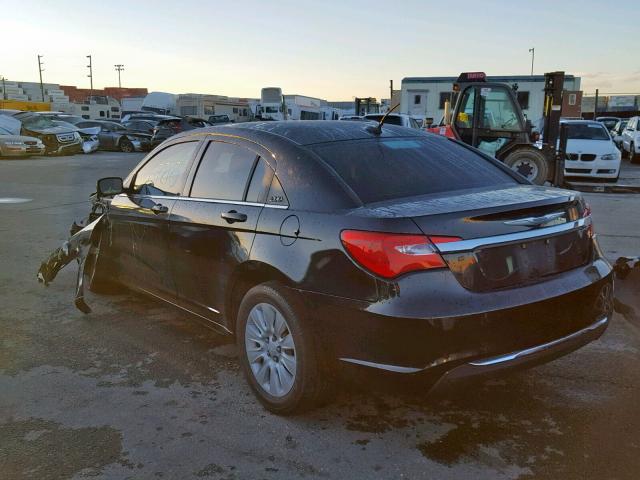 1C3CCBAB0CN135328 - 2012 CHRYSLER 200 LX BLACK photo 3