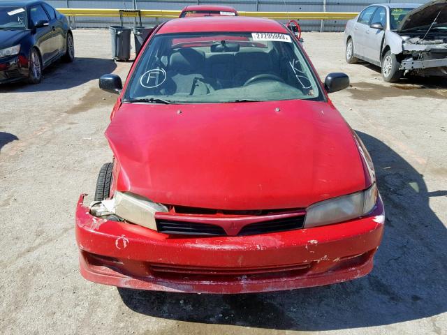 JA3AY26A7XU028078 - 1999 MITSUBISHI MIRAGE DE RED photo 9