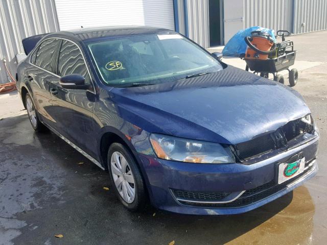 1VWBP7A33DC093684 - 2013 VOLKSWAGEN PASSAT SE BLUE photo 1