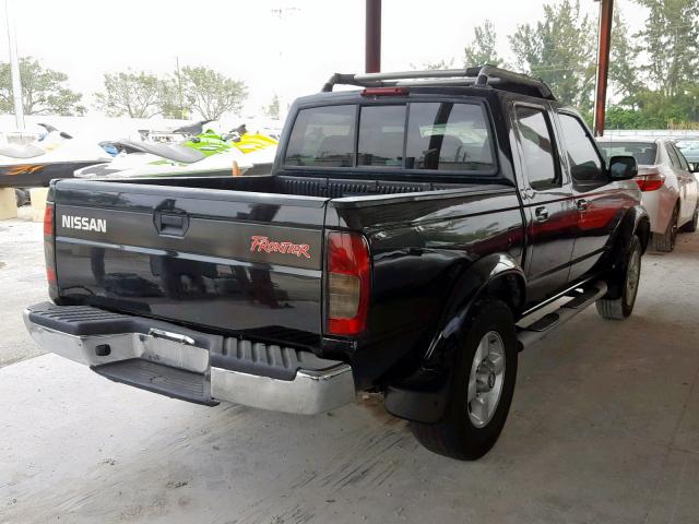 1N6ED27T8YC431750 - 2000 NISSAN FRONTIER C BLACK photo 4