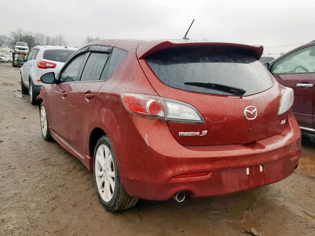 JM1BL1H68A1312657 - 2010 MAZDA 3 S RED photo 3