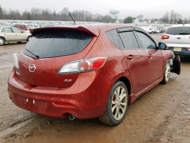 JM1BL1H68A1312657 - 2010 MAZDA 3 S RED photo 4