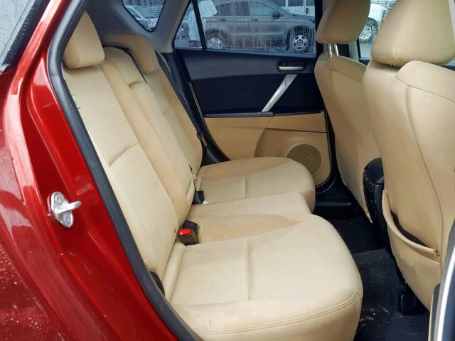 JM1BL1H68A1312657 - 2010 MAZDA 3 S RED photo 6