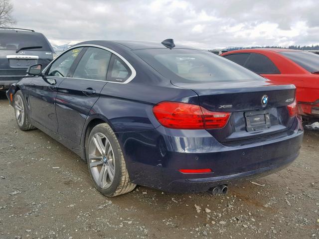 WBA4C9C57GG135883 - 2016 BMW 428 XI BLUE photo 3