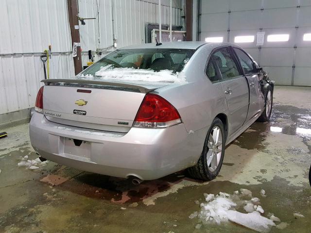 2G1WC5E37D1184566 - 2013 CHEVROLET IMPALA LTZ SILVER photo 4