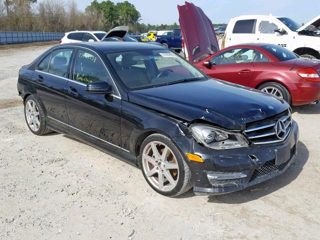 WDDGF4HB3EA951164 - 2014 MERCEDES-BENZ C 250 BLACK photo 1