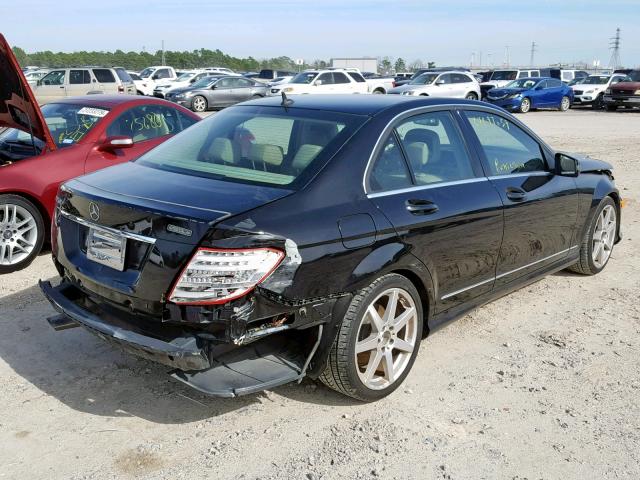 WDDGF4HB3EA951164 - 2014 MERCEDES-BENZ C 250 BLACK photo 4