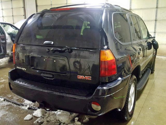 1GKDT13S562203575 - 2006 GMC ENVOY BLACK photo 4