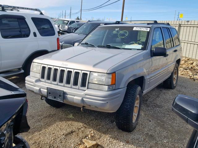 1J4GZ78Y3WC230706 - 1998 JEEP GRAND CHER SILVER photo 2