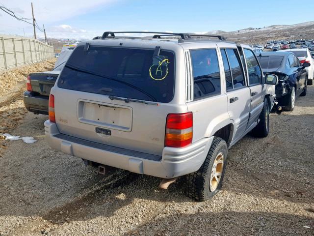 1J4GZ78Y3WC230706 - 1998 JEEP GRAND CHER SILVER photo 4