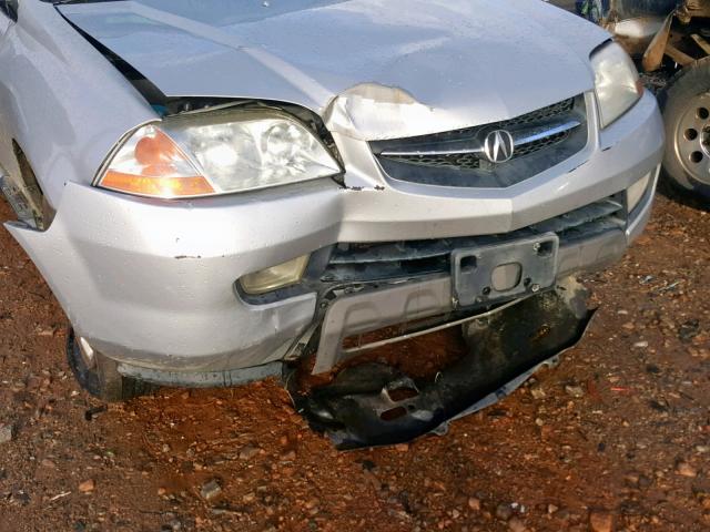 2HNYD18431H529891 - 2001 ACURA MDX SILVER photo 9