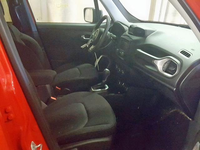 ZACCJBAB4JPJ54743 - 2018 JEEP RENEGADE S წითელი ფოტო 5