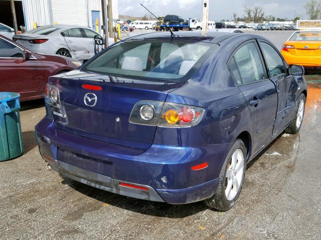 JM1BK123651277043 - 2005 MAZDA 3 S BLUE photo 4