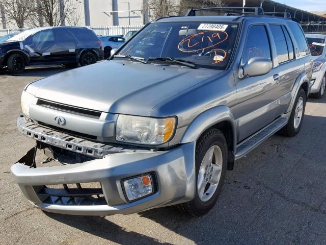 JNRDR09Y33W302044 - 2003 INFINITI QX4 SILVER photo 2