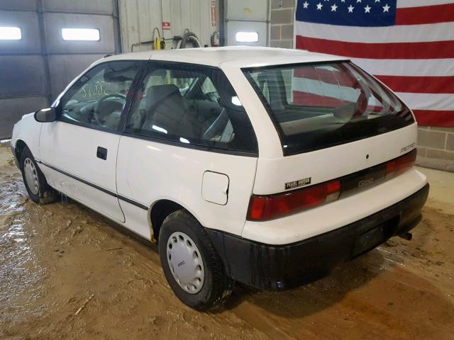 2C1MR2461P6726207 - 1993 GEO METRO WHITE photo 3