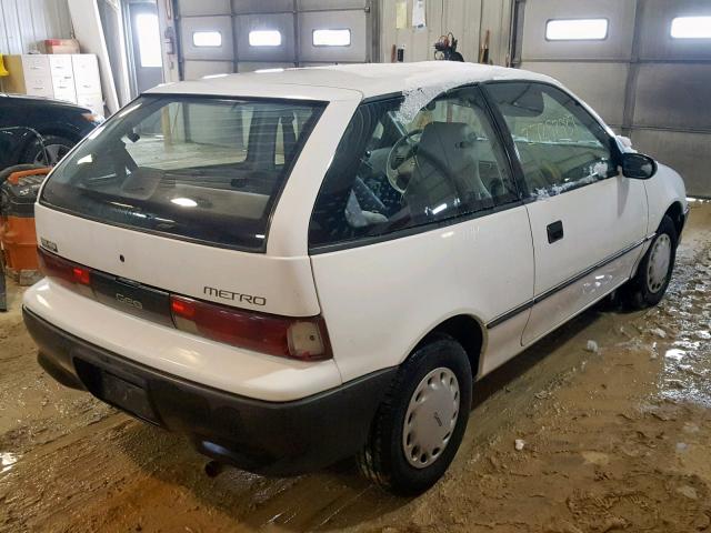 2C1MR2461P6726207 - 1993 GEO METRO WHITE photo 4