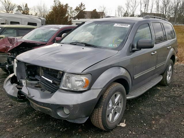 1D8HB58248F101875 - 2008 DODGE DURANGO LI CHARCOAL photo 2