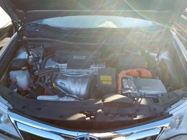 4T1BD1FK4DU082983 - 2013 TOYOTA CAMRY HYBR GRAY photo 7