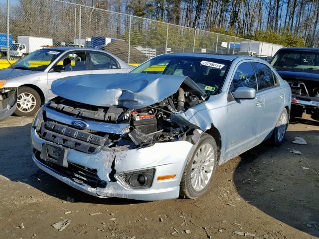 3FADP0L31AR276925 - 2010 FORD FUSION HYB BLUE photo 2