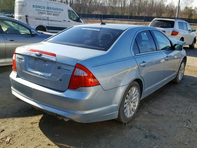 3FADP0L31AR276925 - 2010 FORD FUSION HYB BLUE photo 4