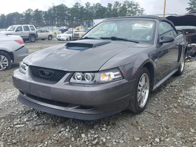 1FAFP45X93F388727 - 2003 FORD MUSTANG GT GRAY photo 2