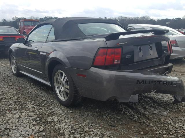 1FAFP45X93F388727 - 2003 FORD MUSTANG GT GRAY photo 3