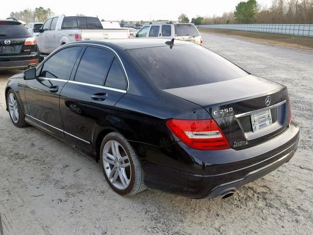 WDDGF4HB6DR253048 - 2013 MERCEDES-BENZ C 250 BLACK photo 3