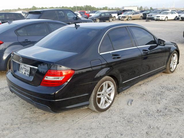 WDDGF4HB6DR253048 - 2013 MERCEDES-BENZ C 250 BLACK photo 4