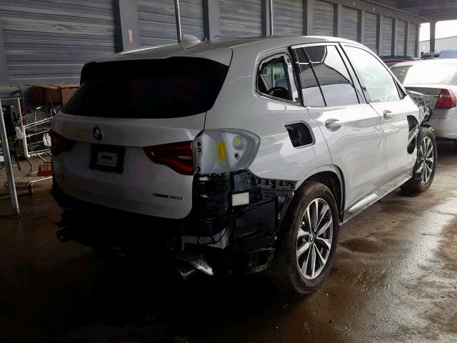 5UXTR7C57KLF28012 - 2019 BMW X3 SDRIVE3 WHITE photo 4