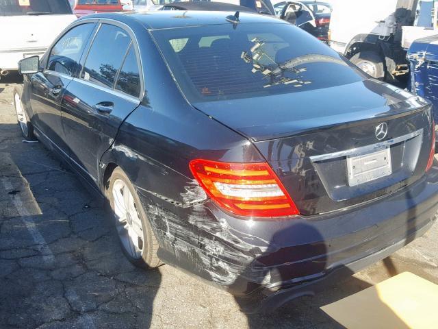 WDDGF4HB0EA891151 - 2014 MERCEDES-BENZ C 250 BLACK photo 3