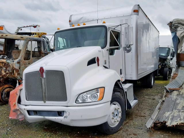 2NKHHM6X6EM409054 - 2014 KENWORTH CONSTRUCTI WHITE photo 2