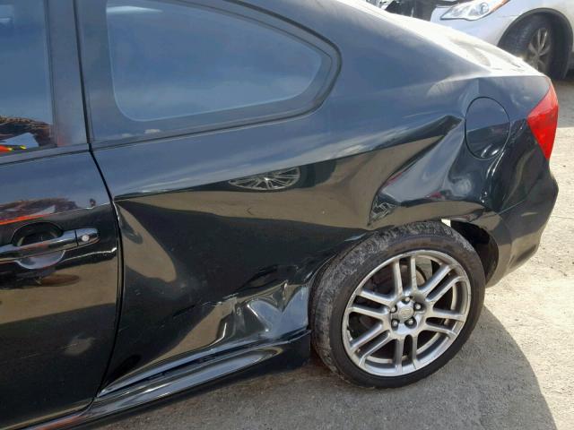 JTKDE177250042455 - 2005 TOYOTA SCION TC შავი ფოტო 9