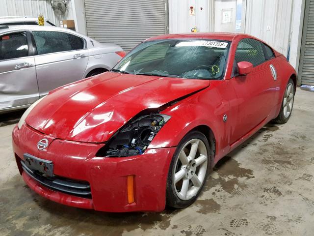 JN1AZ34D16M307125 - 2006 NISSAN 350Z COUPE RED photo 2