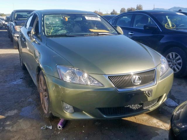 JTHBK262985054871 - 2008 LEXUS IS 250 GREEN photo 1