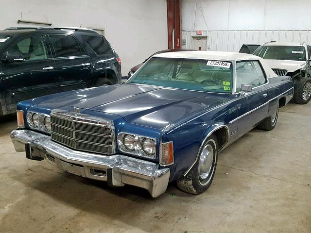 CL23N8C129642 - 1978 CHRYSLER NEWPORT BLUE photo 2