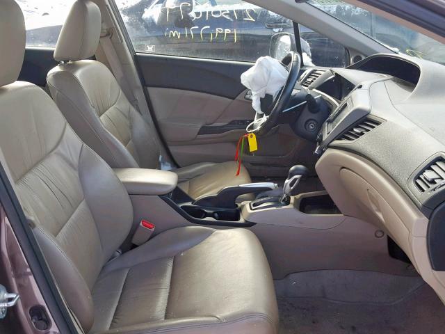 2HGFB2F97CH516461 - 2012 HONDA CIVIC EXL BROWN photo 5