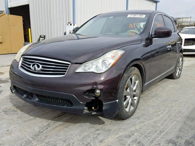 JNKAJ09E98M301675 - 2008 INFINITI EX35 BASE BLACK photo 2