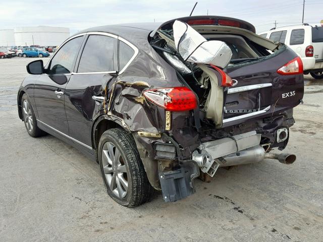 JNKAJ09E98M301675 - 2008 INFINITI EX35 BASE BLACK photo 3