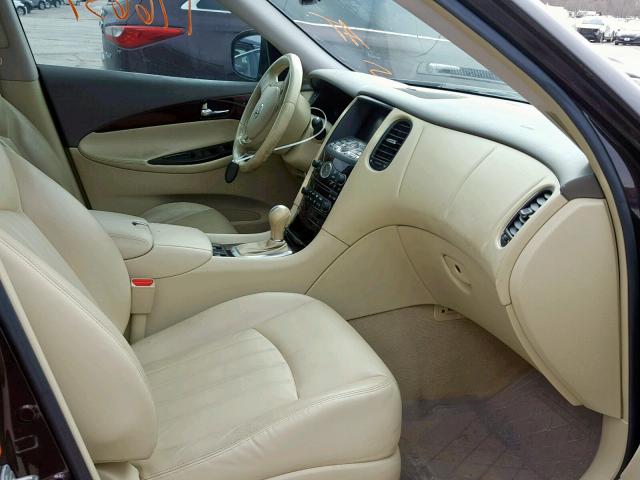 JNKAJ09E98M301675 - 2008 INFINITI EX35 BASE BLACK photo 5