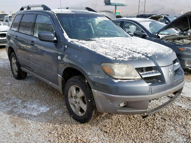 JA4LZ41G53U086337 - 2003 MITSUBISHI OUTLANDER BLUE photo 1