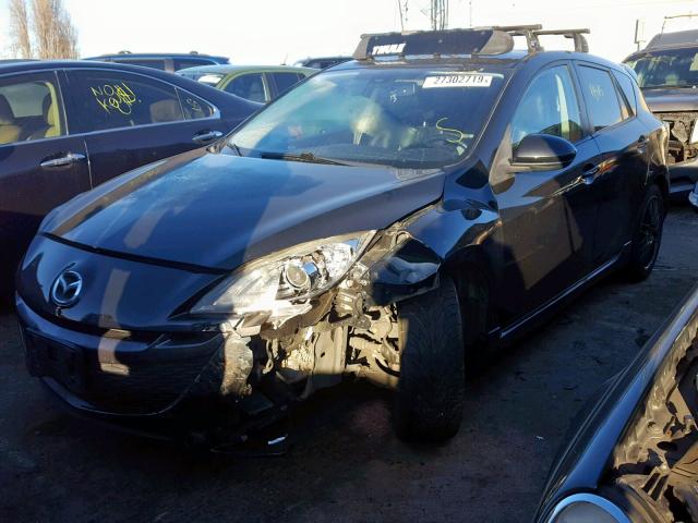 JM1BL1H60A1344521 - 2010 MAZDA 3 S BLACK photo 2