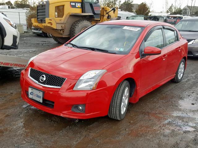 3N1AB6AP7CL653108 - 2012 NISSAN SENTRA 2.0 RED photo 2