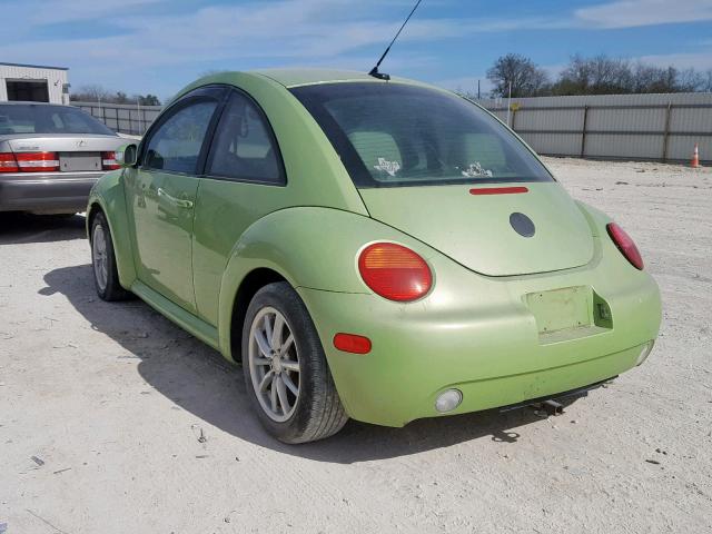 3VWBP21C43M444473 - 2003 VOLKSWAGEN NEW BEETLE 绿色 照片 3