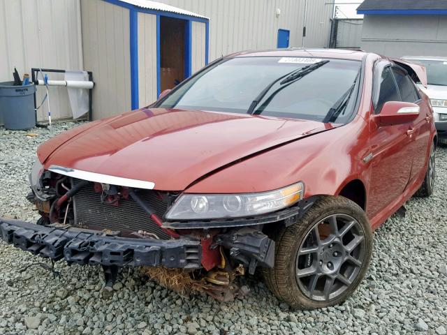 19UUA76557A042731 - 2007 ACURA TL TYPE S RED photo 2