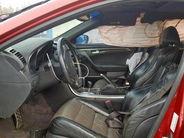 19UUA76557A042731 - 2007 ACURA TL TYPE S RED photo 5