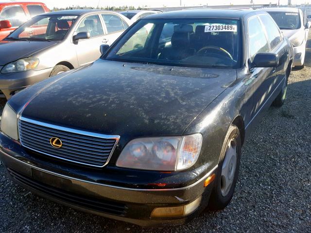 JT8BH28F9X0147495 - 1999 LEXUS LS 400 BLACK photo 2