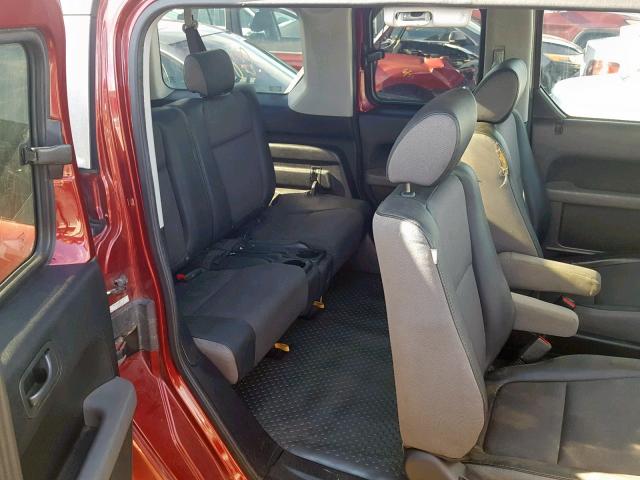 5J6YH28716L018419 - 2006 HONDA ELEMENT EX MAROON photo 6