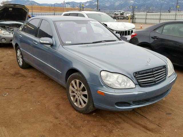 WDBNG83J24A415162 - 2004 MERCEDES-BENZ S 430 4MAT BLUE photo 1