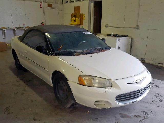 1C3EL45RX2N255230 - 2002 CHRYSLER SEBRING LX WHITE photo 1