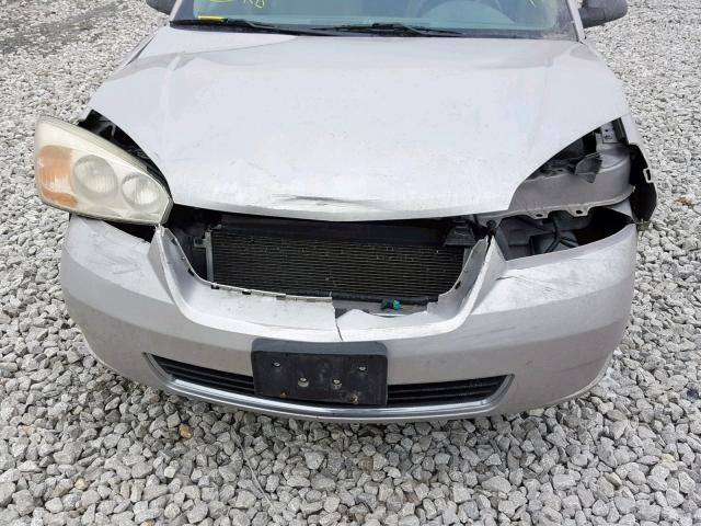 1G1ZS58F87F310419 - 2007 CHEVROLET MALIBU LS SILVER photo 9